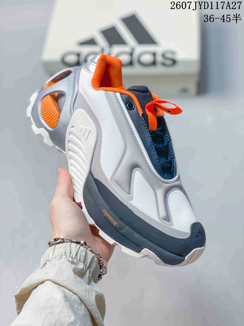 adidas OZWEEGO Wonder Runner Sneakers Gray Navy Orange