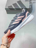 Adidas Runfalcon 5 Running Shoes Gray Pink JJD542A02