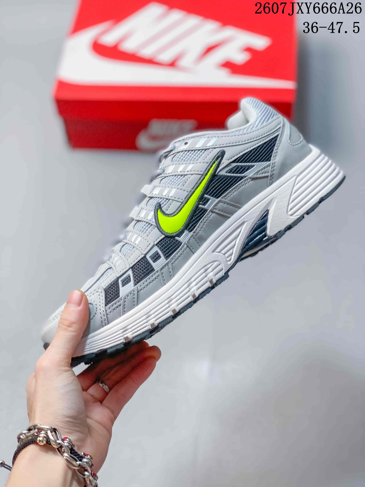 Nike P-6000 Retro Low-Top Sneakers Grey Volt