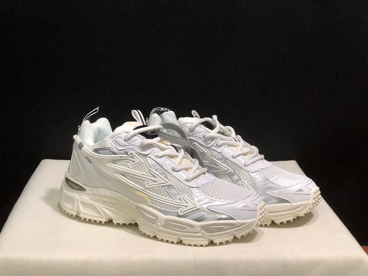 Off-White Be Right Back White Lace-Up Sneakers