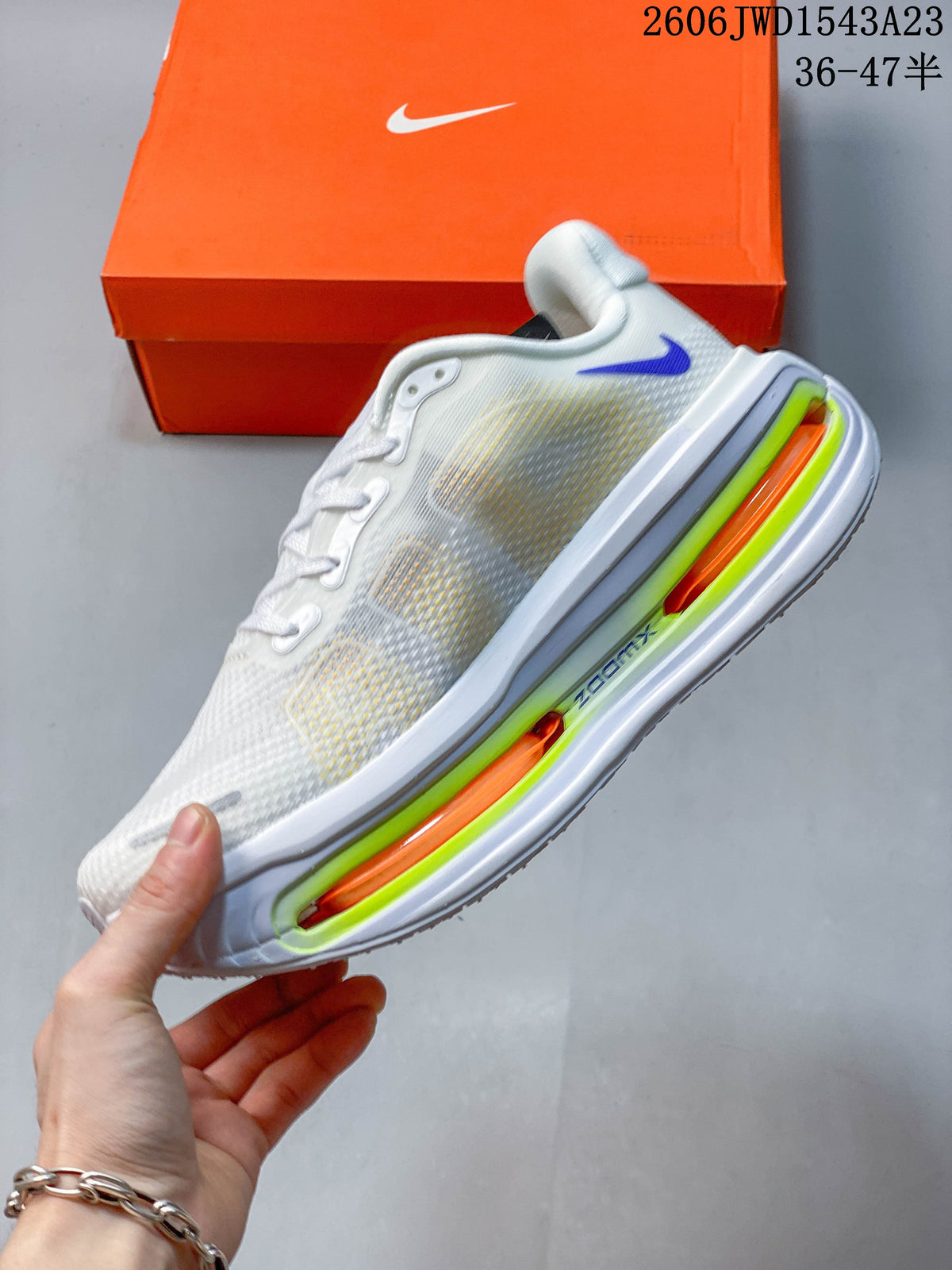 Nike Vomero Premium Running Shoes, White and Purple