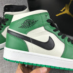 Jordan Air Jordan 1 Mid Celtics White Green Black Sneaker 852542-301