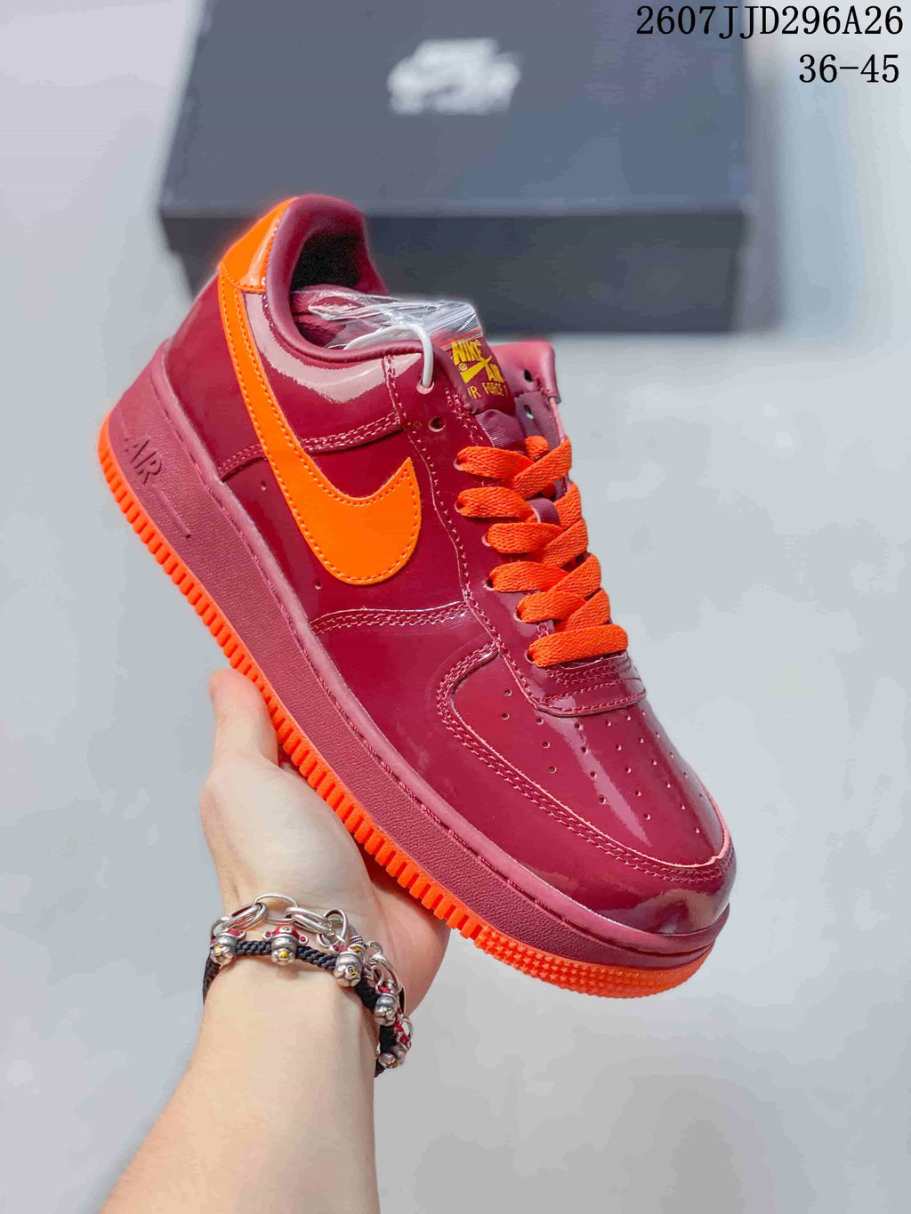Nike Air Force 1 Low Burgundy Orange 722260UPW