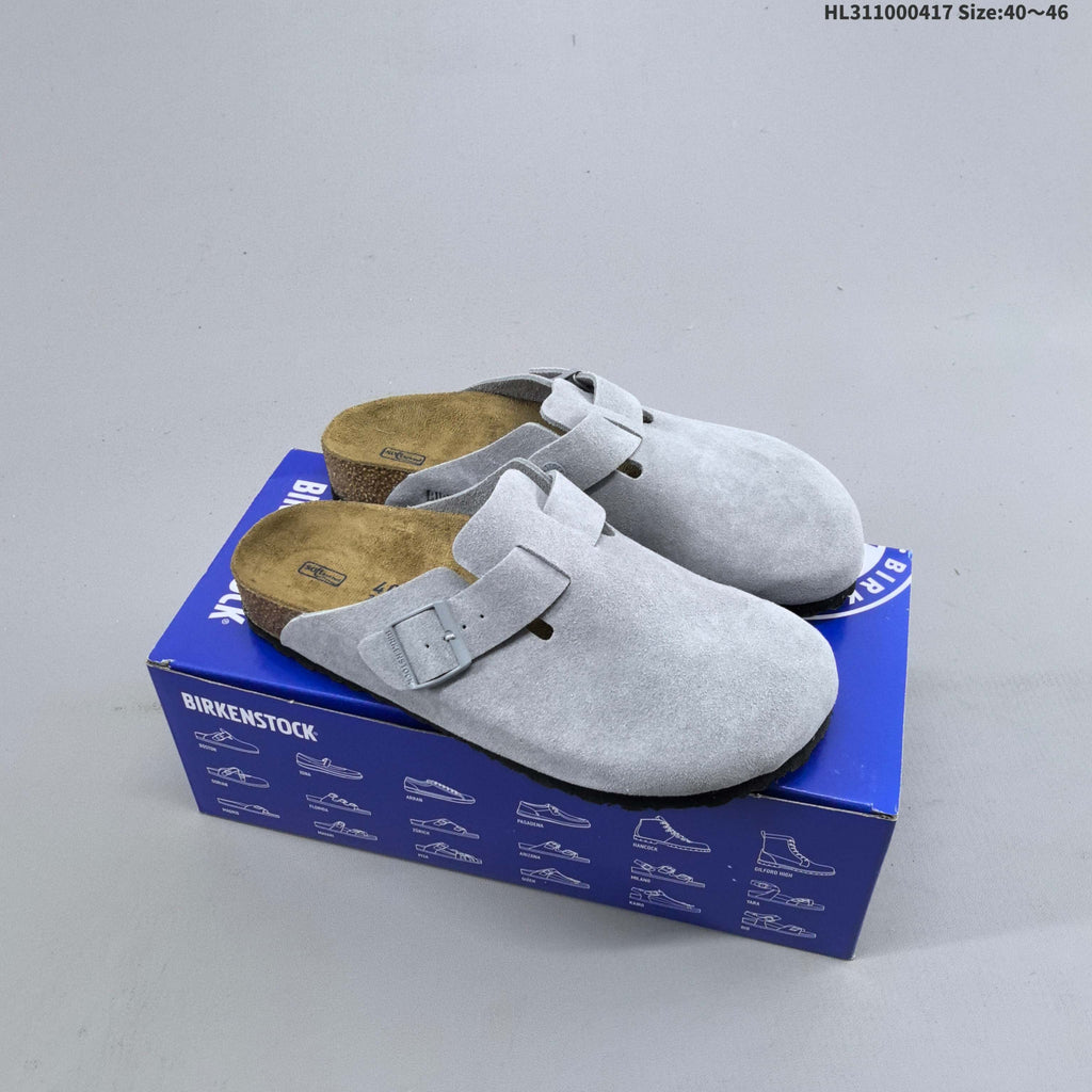 Birkenstock Boston Clog-Style Sandals in Suede