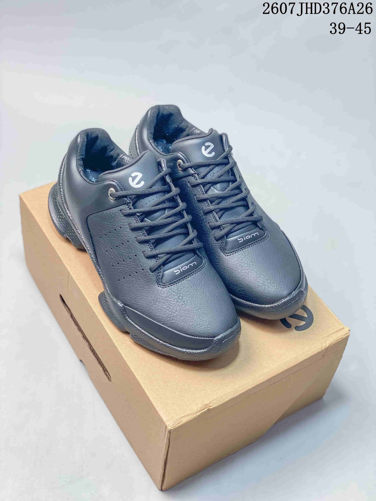 ECCO BIOM Black Lace-Up Sneakers 2607JHD376A26