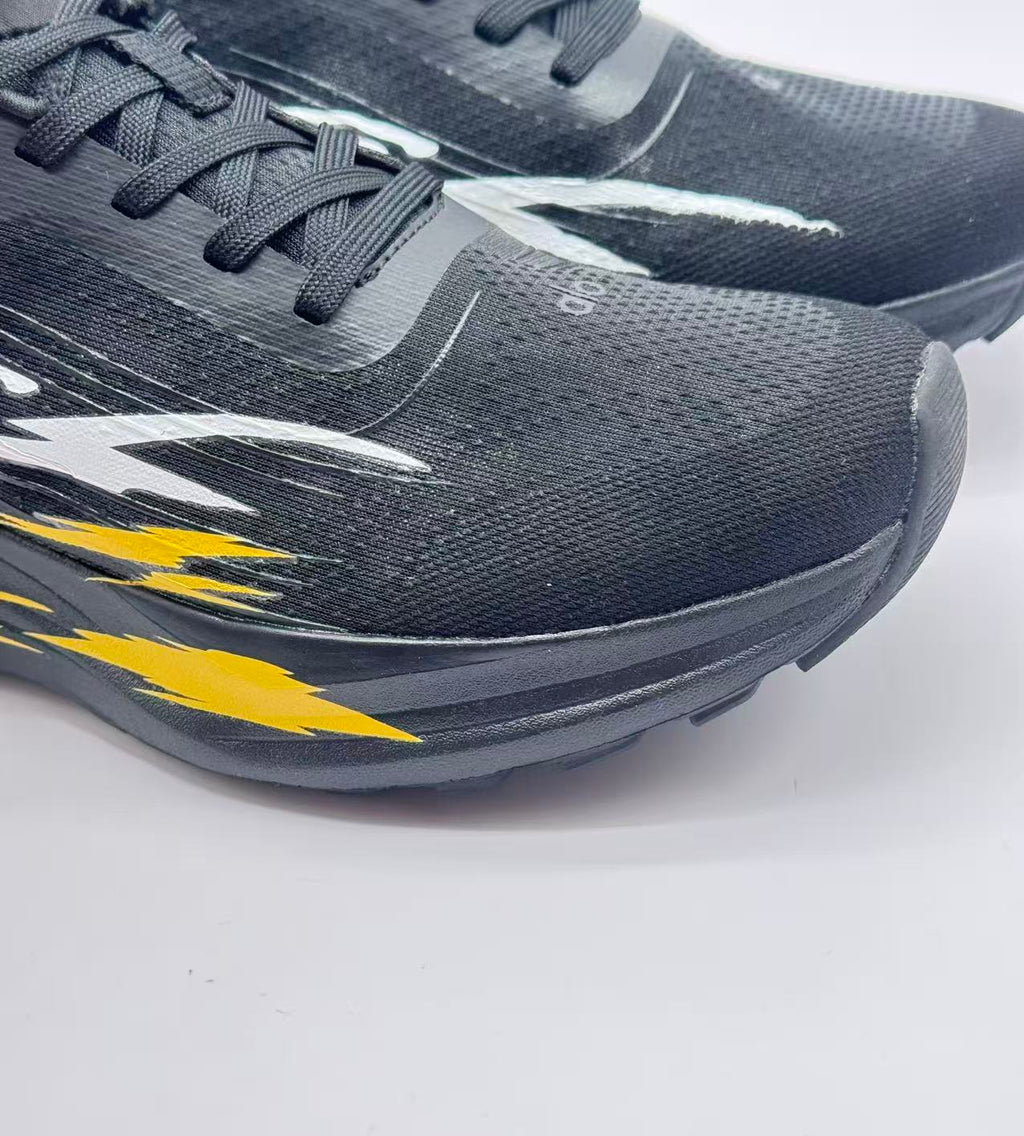 Alo Three Six Sneakers Black Yellow Graffiti