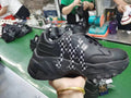 MLB NY Pattern Black Chunky Sneakers
