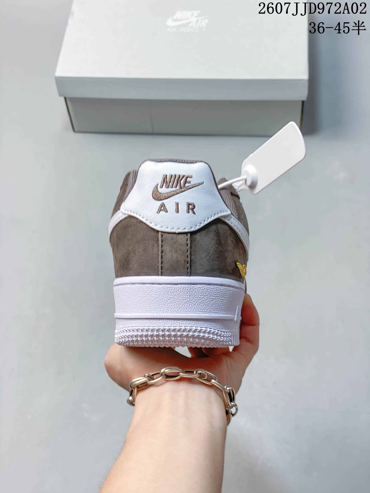 Nike Air Force 1 '07 Low Sneakers in Brown and White