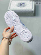 BAPE x Nike Air Force 1 '07 Low Blue White Sneakers DRF5