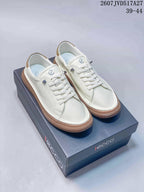 ECCO Men's Leather Sneakers White with Gum Sole 2607JVD517A27
