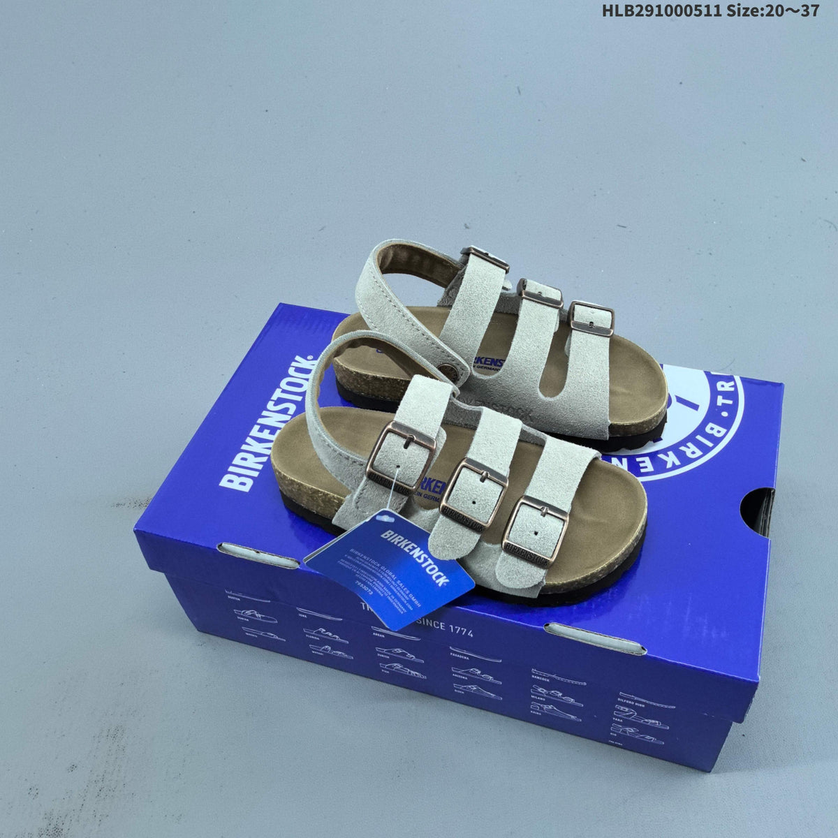 Birkenstock Kids Three-Strap Sandals, Assorted Colors HLB291000511