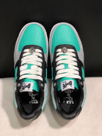 BAPE Bape Sta Low-Top Sneakers Black Grey Turquoise