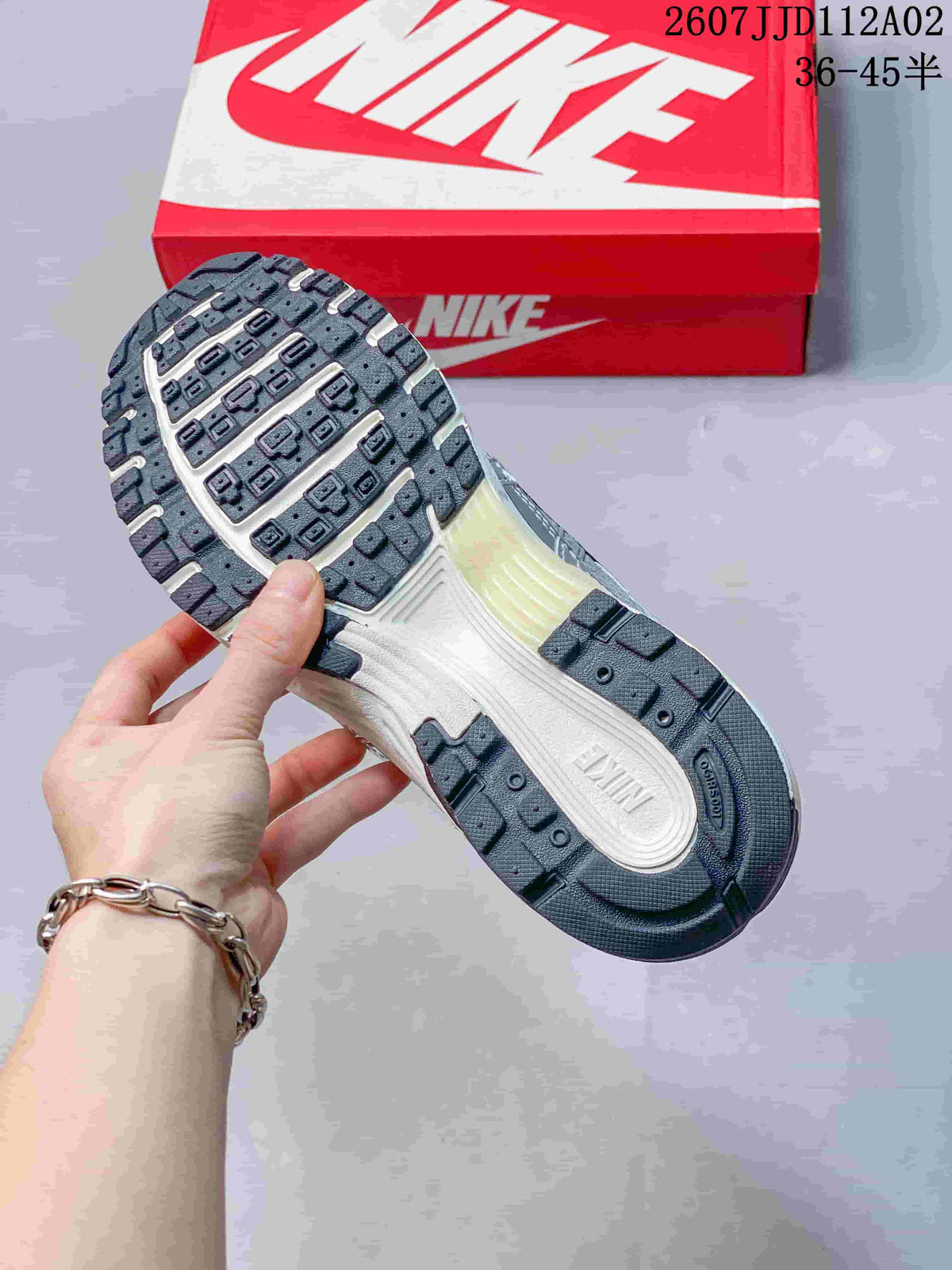 Nike P-6000 Silver Running-Style Sneakers