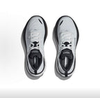 HOKA Bondi 8 White and Black Running Shoes