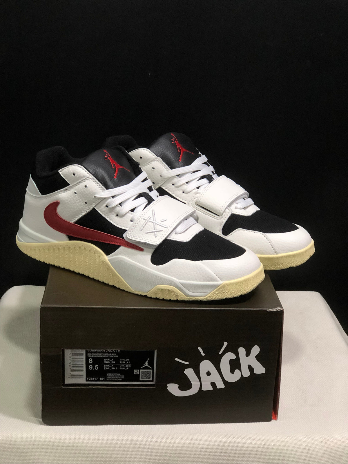 Jordan Jumpman Jack White Black Red Sneakers