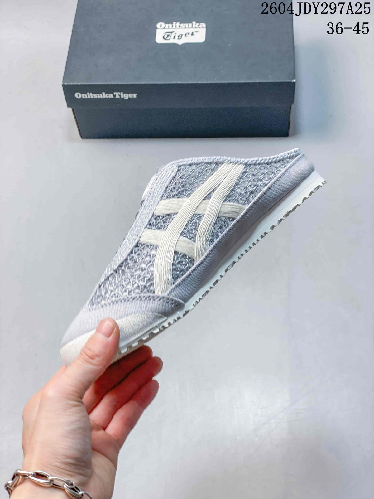 Onitsuka Tiger Mexico 66 Sabot Gray Slip-On Sneakers