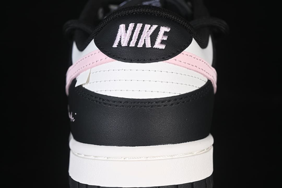 Nike Dunk Low Retro Black White Pink Sneakers