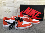 Nike Air Jordan 1 Low White Orange Sneakers CZ0790-801