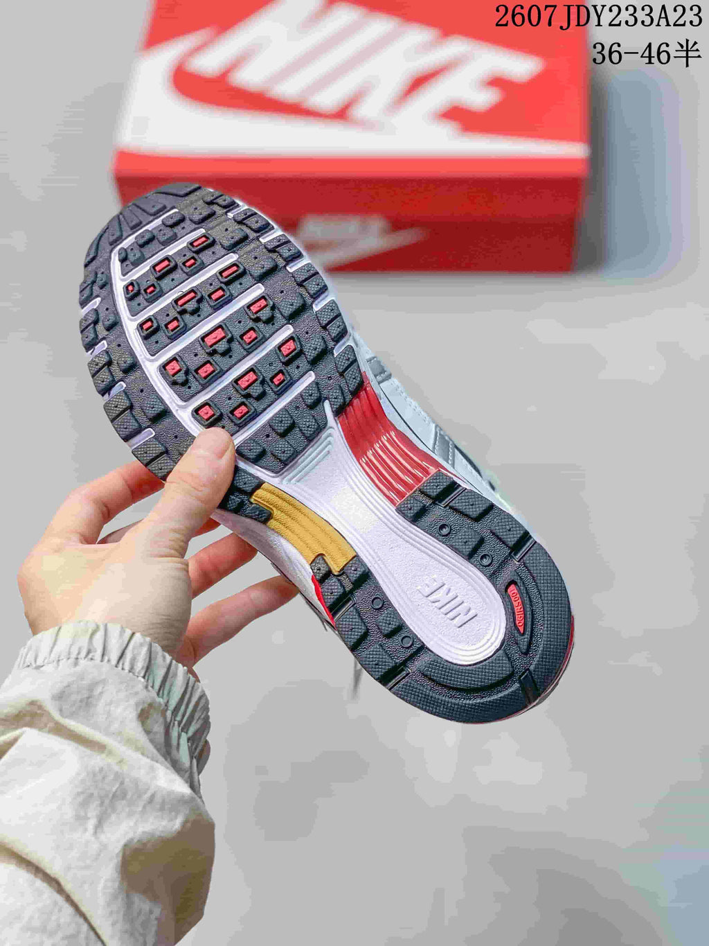 Nike P-6000 Sneakers White Silver Red Black 2607JDY233A23