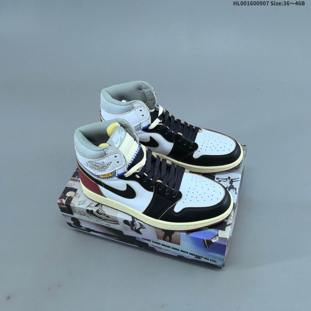 Jordan 1 Retro High OG Union LA White Red Sneakers