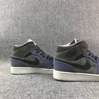 Jordan 1 Mid SE Sneakers Grey Purple 852842-203
