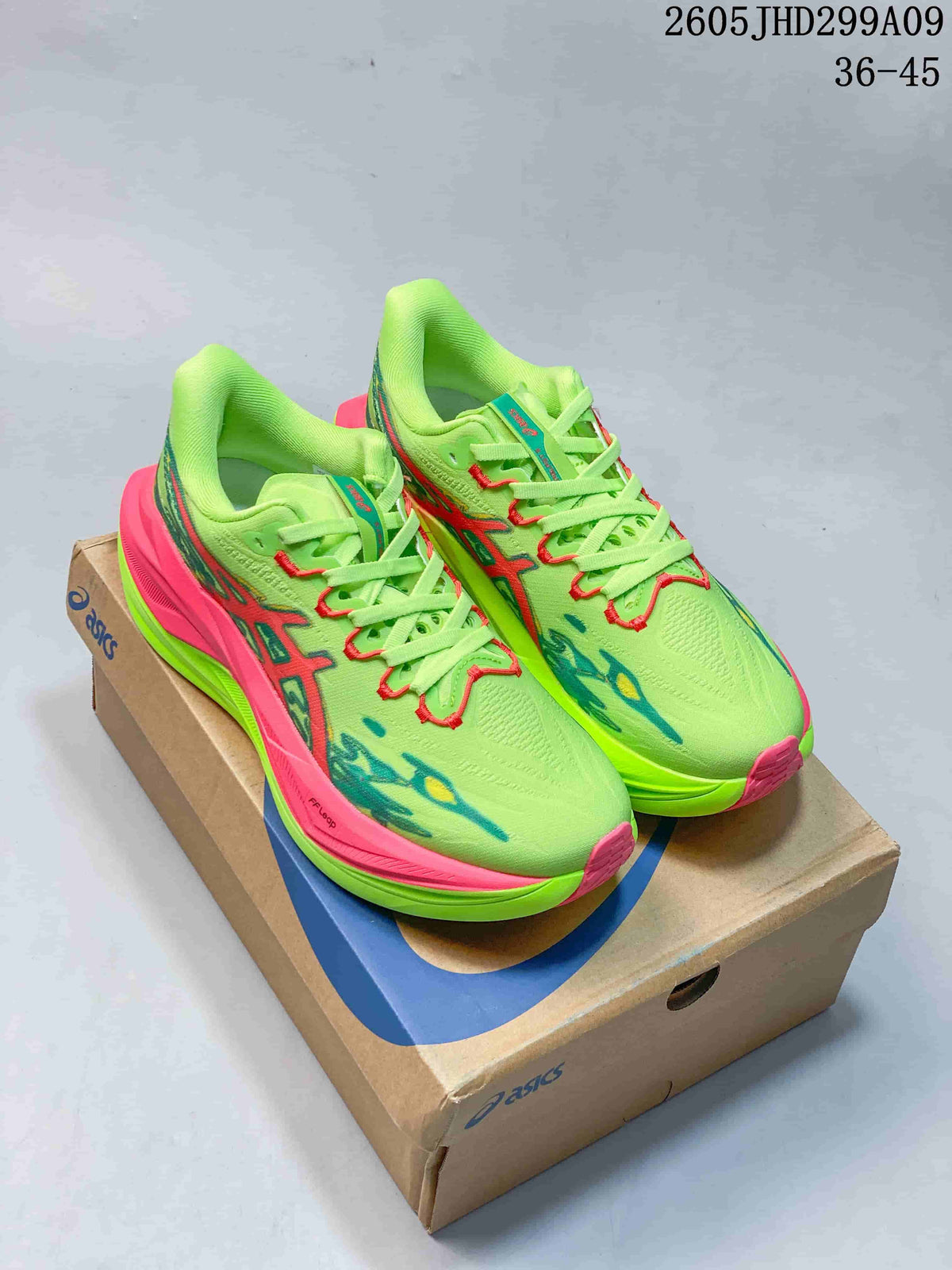 ASICS Superblast 3 Running Shoes, Lime Green and Pink