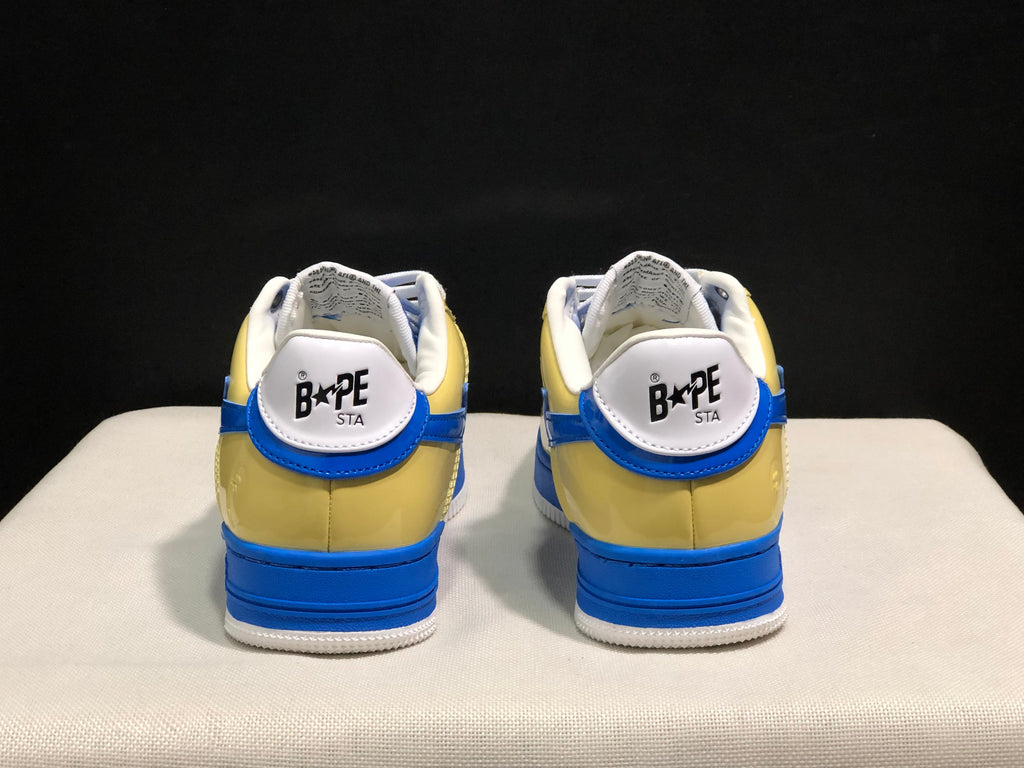 BAPE STA Low-Top Sneakers Blue and Yellow