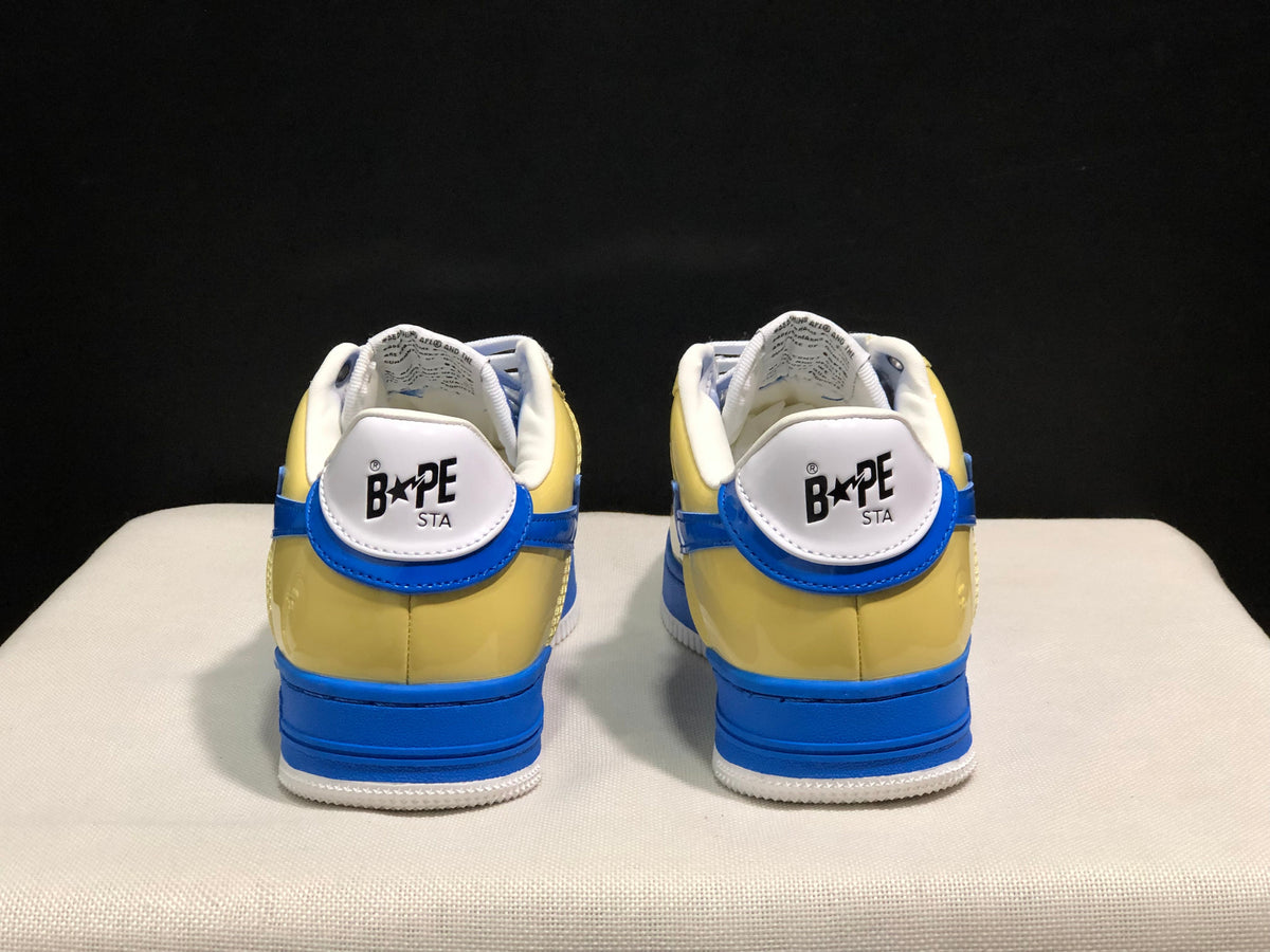 BAPE STA Low-Top Sneakers Blue and Yellow