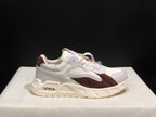 OFF-WHITE Low-Top Leather Sneakers White and Brown