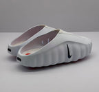 Nike White Slides with Perforated Upper