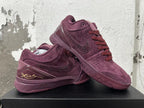 Nike Zoom Kobe 4 Low Burgundy Basketball Shoes