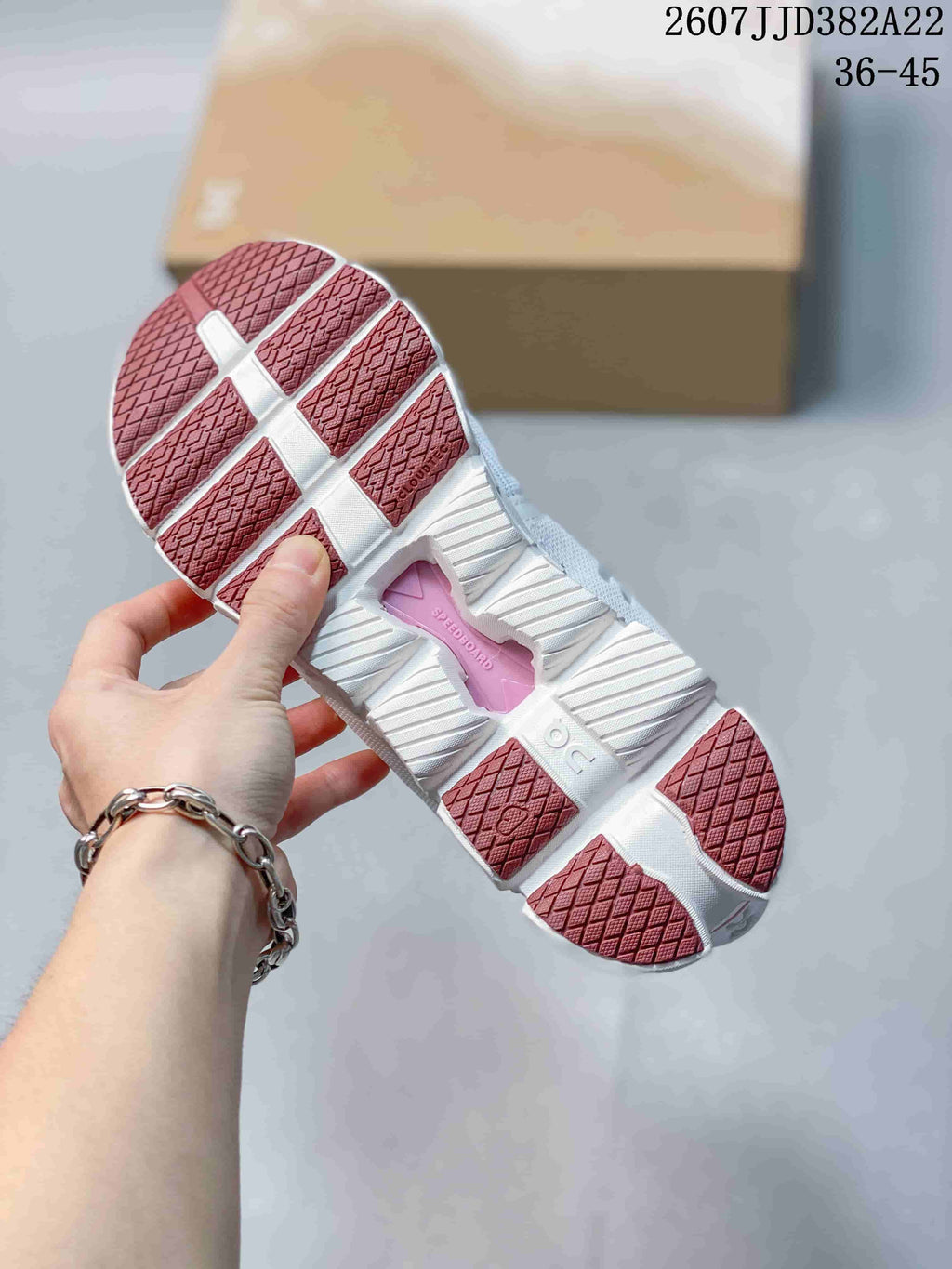 On Cloud X 4 Low-Top Sneakers White Pink 2607JJD382A22