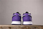 Jordan 1 Low Black White Purple 553558-125