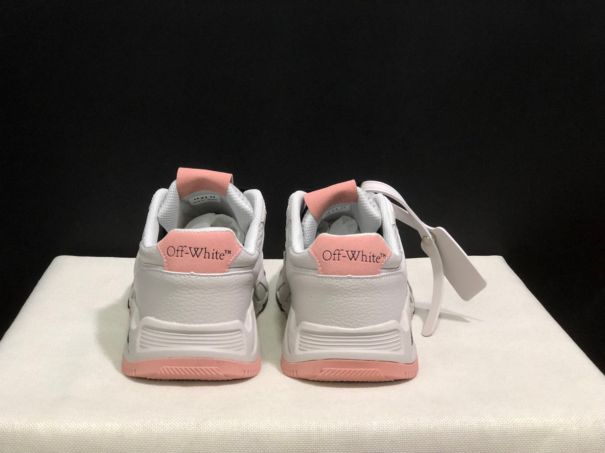 Off-White Low-Top Sneakers White and Pink