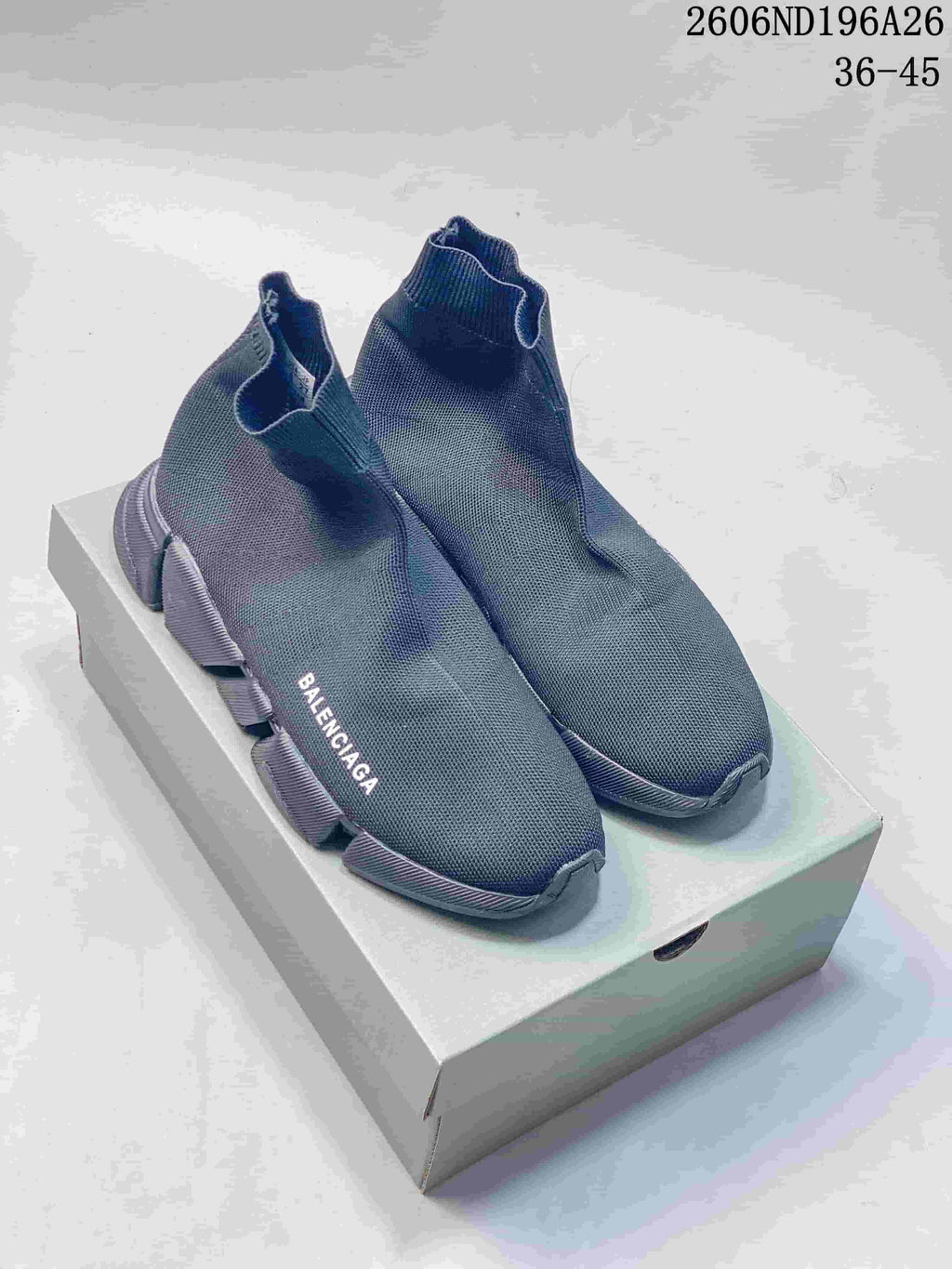 Balenciaga Sock Sneakers Dark Gray 2606ND196A26
