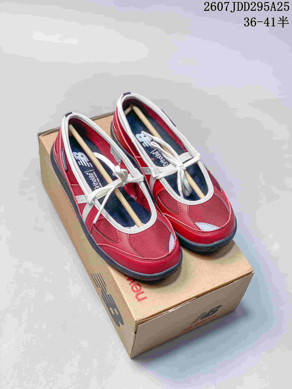 New Balance WD Series Women's Red Low-Profile Sneakers