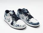 Nike Dunk Low Washed Denim Sneakers Blue CZ8455-100