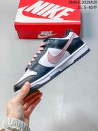 Nike Dunk Low DD1391 White Pink and Dark Gray Sneakers