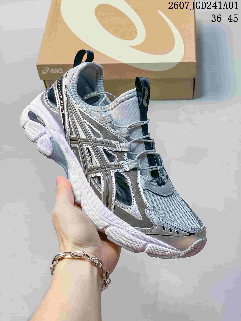 ASICS GT-2160 Breeze Silver Outdoor Sneakers 07JGD241A01