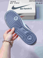 Nike Air Force 1 Low White and Blue Sneakers