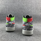 Jordan Air Jordan 1 Mid Graphic Sneakers Black White