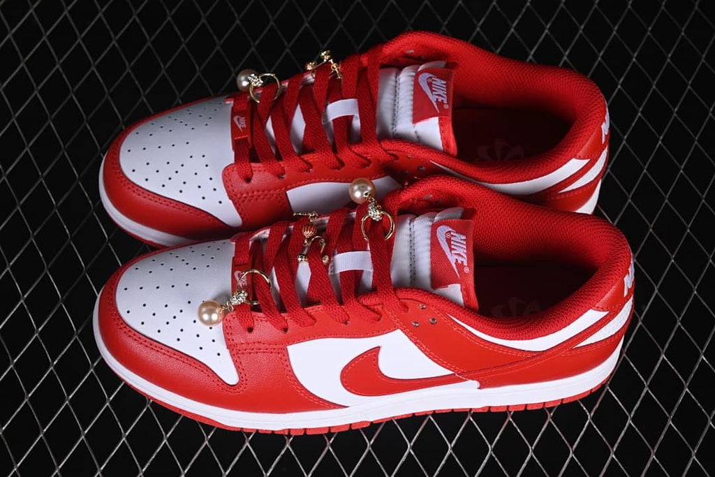 Nike Dunk Low Red and White Sneakers DD1873-116