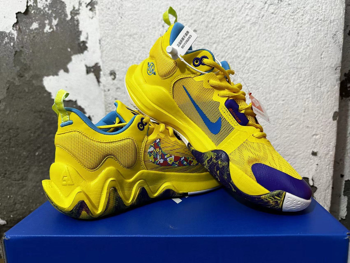 Nike KD 4 Basketball Shoes Yellow and Blue