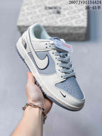 Nike SB Dunk Low Sneakers Grey and White NK5639-323