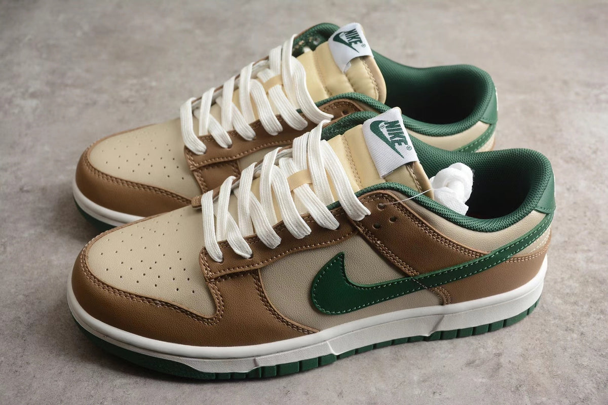 Nike SB Low-Top Sneakers Brown Cream Green FB7160-23113
