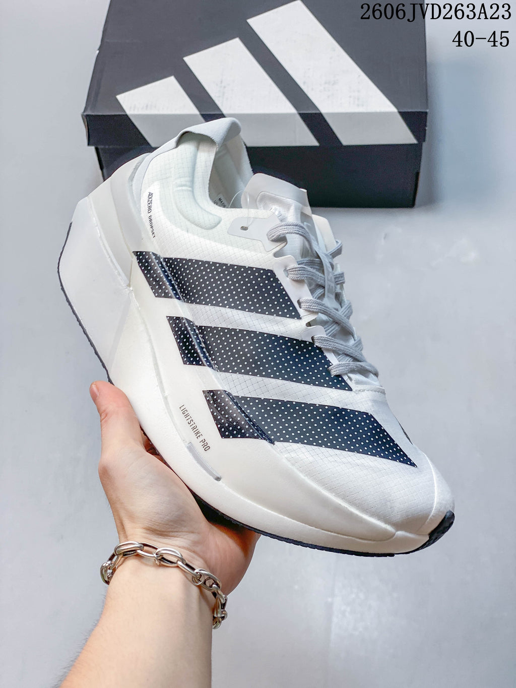 Adidas Adizero Dropset Elite Running Shoes White
