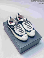 Chanel Black and White Low-Top Retro Sneakers 2607HVD386A26