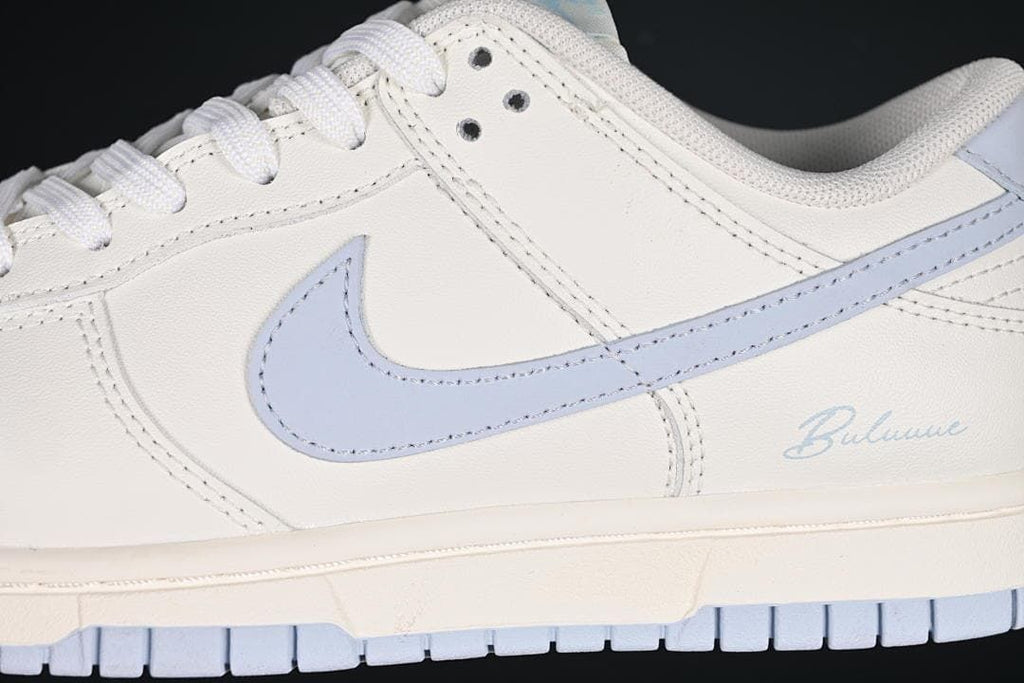 Nike SB Dunk Low White and Light Blue Sneakers
