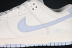 Nike SB Dunk Low White and Light Blue Sneakers
