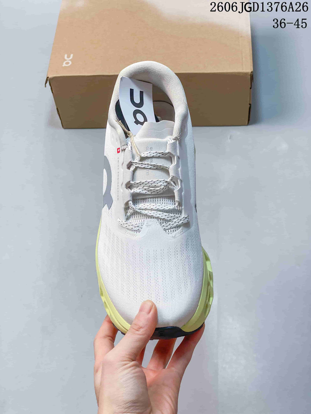 On Cloudmonster 3 Running Shoes White Lime GD1376A26